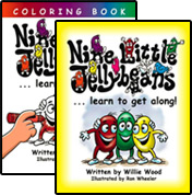 Nine Little Jellybeans Storybook and Coloring Book